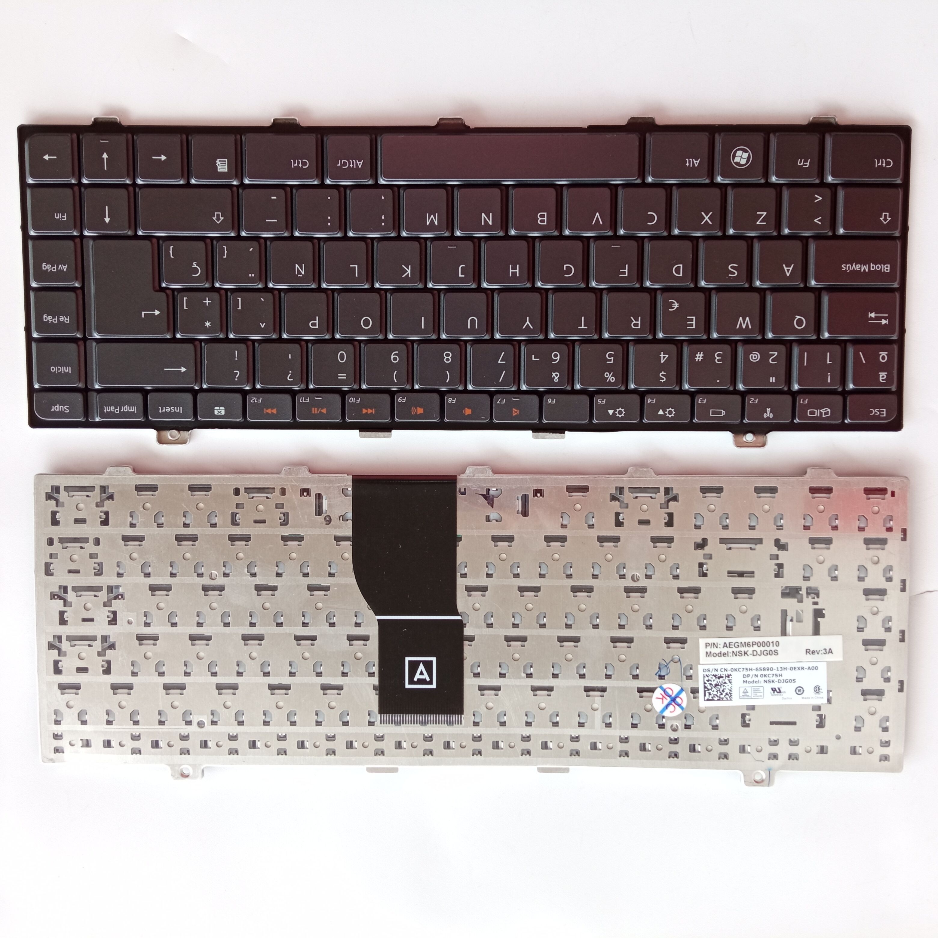 Picture of Laptop Spanish keyboard forNew Replacement Laptop Keyboard For DELL 1450 BLACK Sp Layout